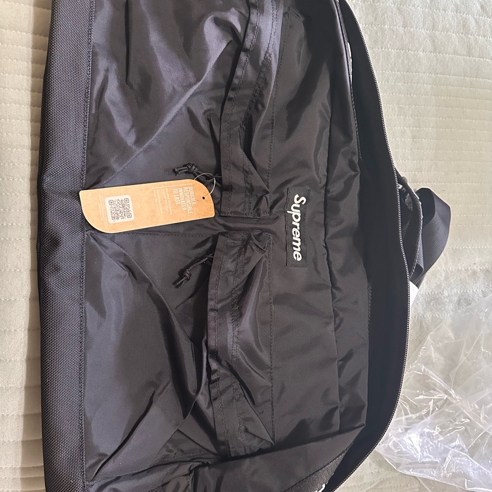 Supreme Black Duffel Bag for Men